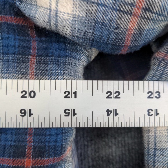 Field & Stream Men's Fleece Lined Flannel Shirt Jacket Shacket Blue M Plaid - Picture 15 of 15